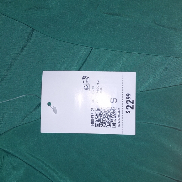 NWT Green Bodysuit Forever 21 size small - Picture 3 of 11